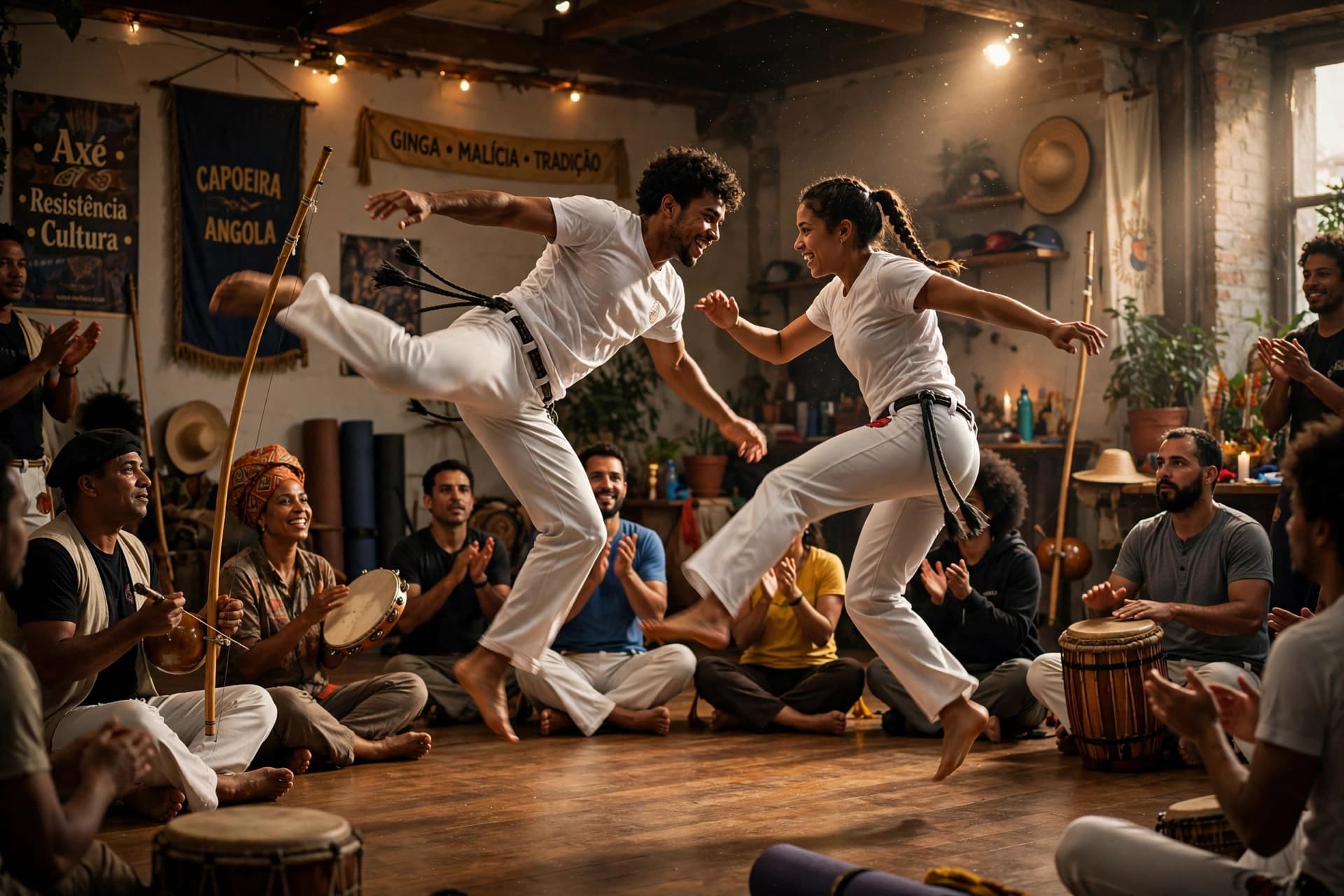 Capoeira training