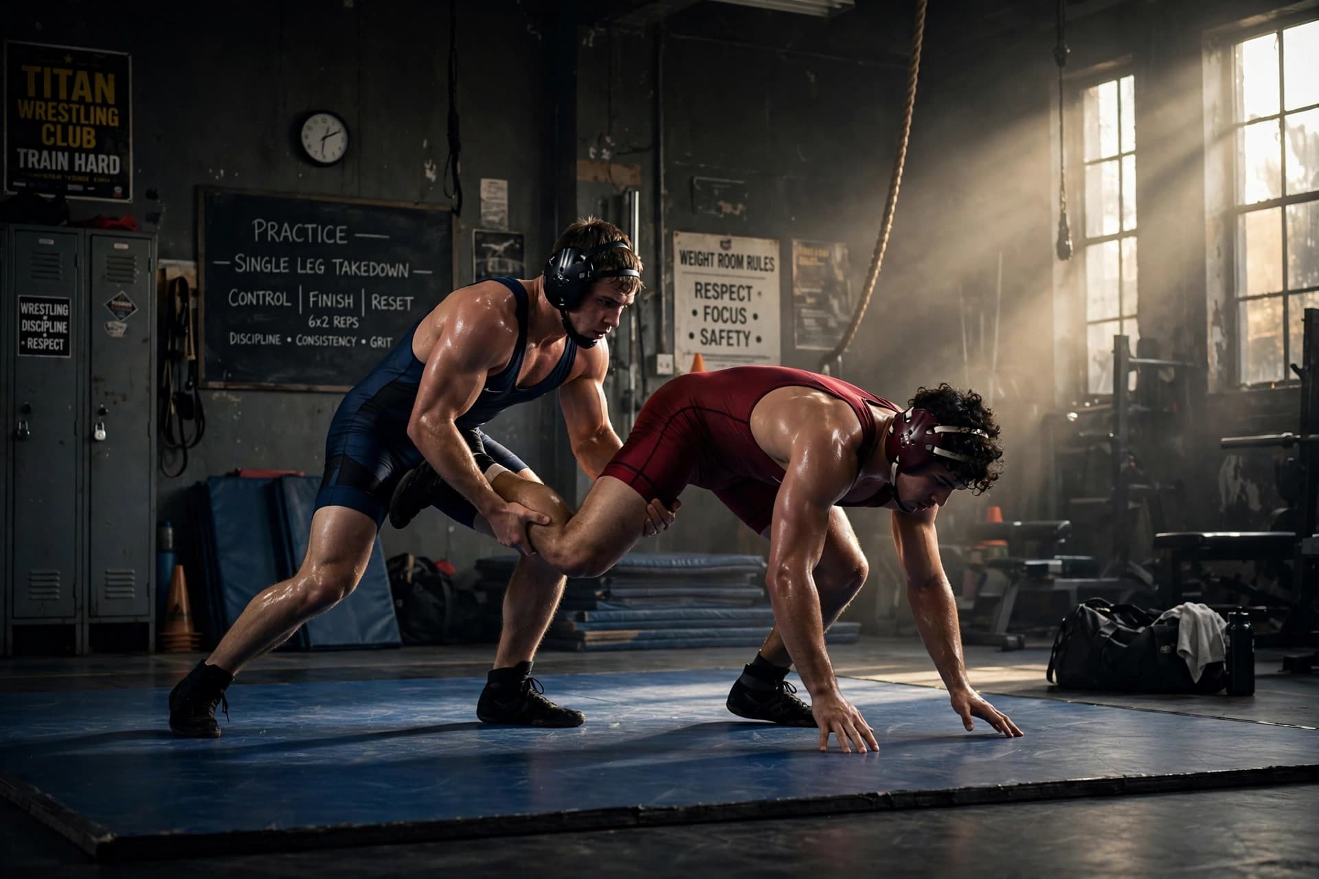 Wrestling training